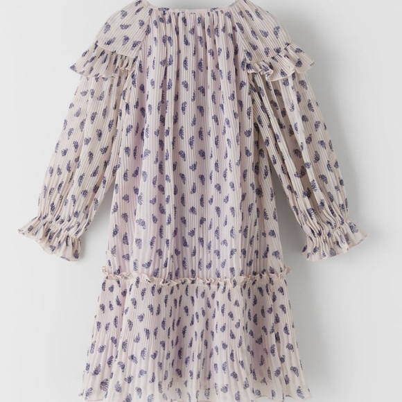 Zara Girls Romantic Mauve Dress - Picture 2 of 4